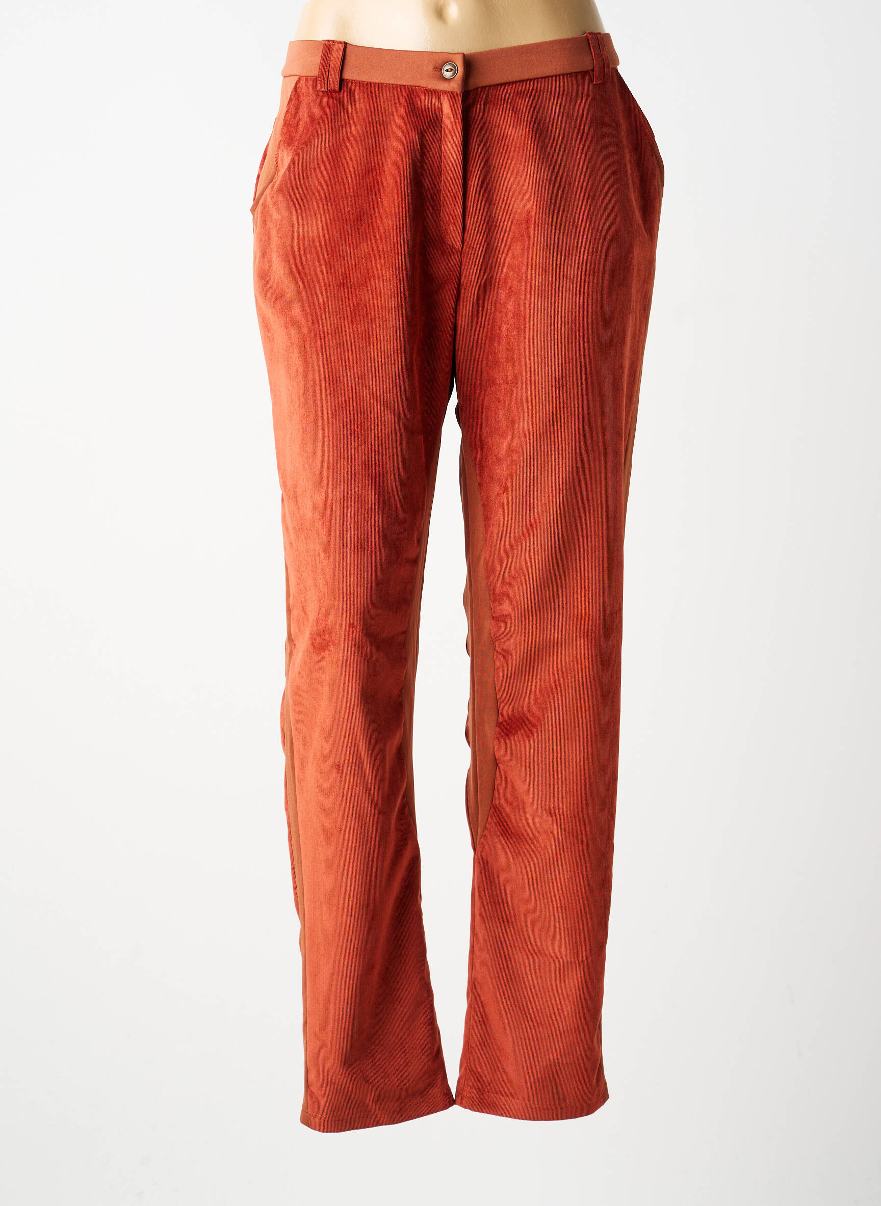 Pantalon slim taille normale taille normale orange MERI & ESCA femme