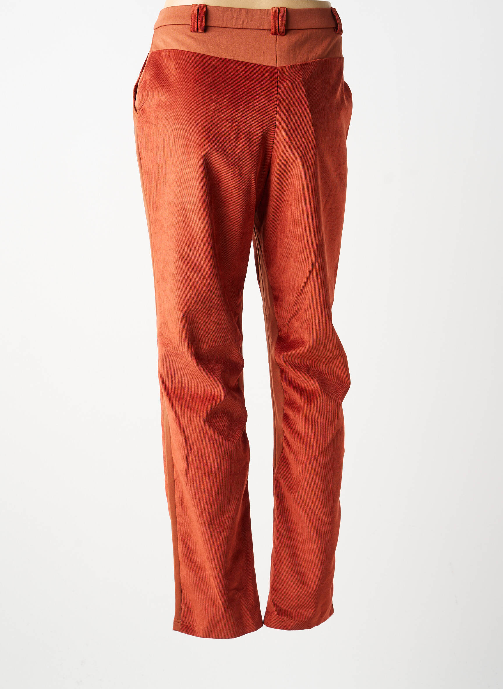 Pantalon slim taille normale taille normale orange MERI & ESCA femme