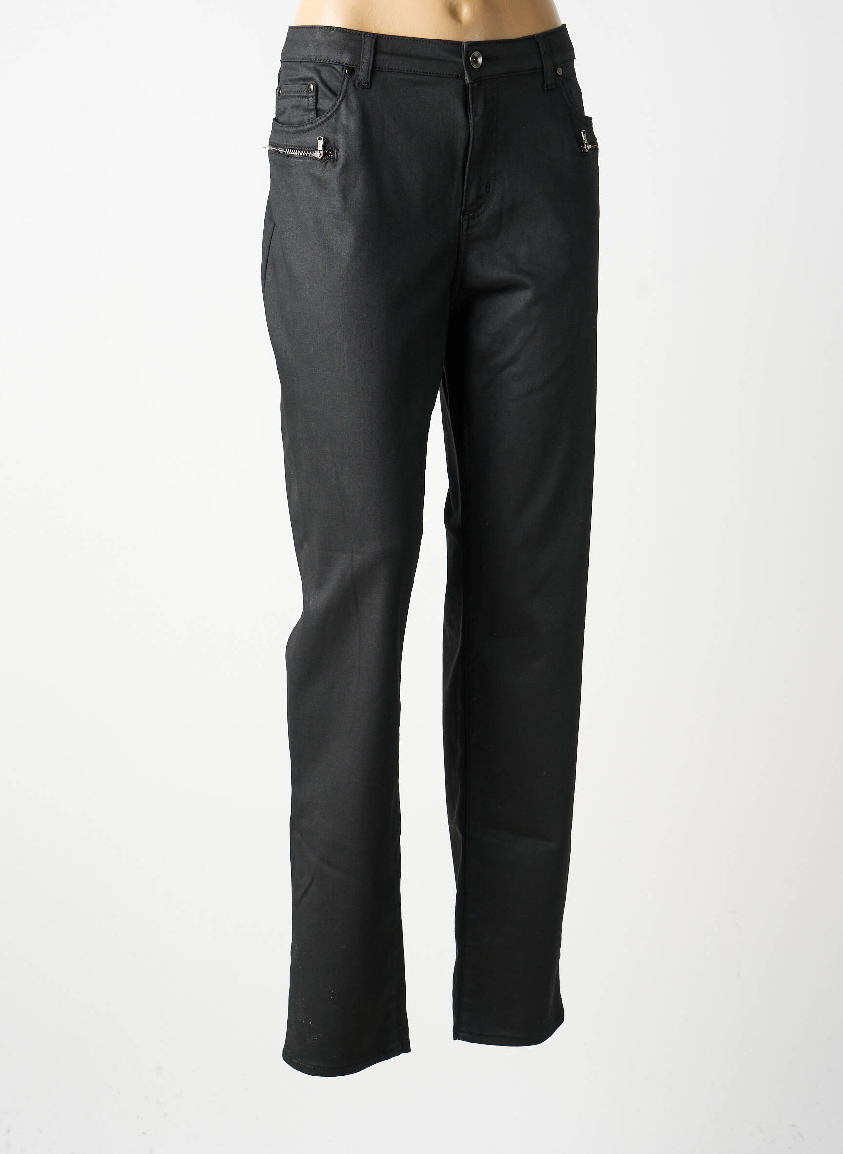 Pantalon slim stretch taille normale noir MERI & ESCA femme