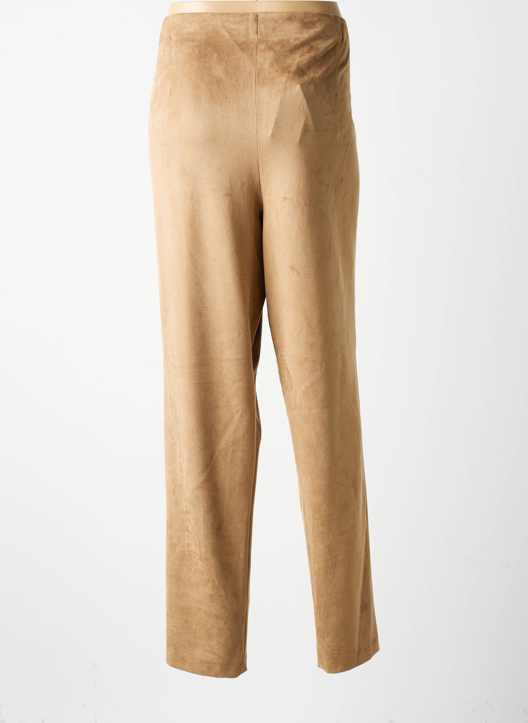 Pantalon slim taille élastique taille normale beige GUY DUBOUIS femme