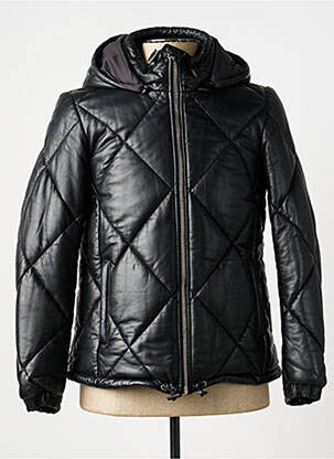 Doudoune poches a capuche noir OAKWOOD femme