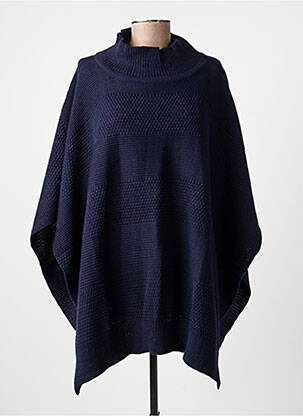 Poncho coupe ample bleu MOLLY BRACKEN femme