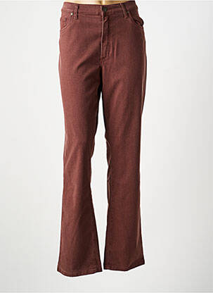 Jeans coupe slim stretch taille normale rouge LCDN femme