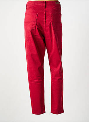 Jeans coupe slim stretch taille normale rouge LCDN femme