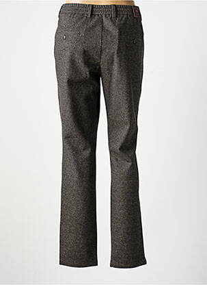 Pantalon chino fermeture zippée sous rabat avec crochet taille normale gris LCDN femme