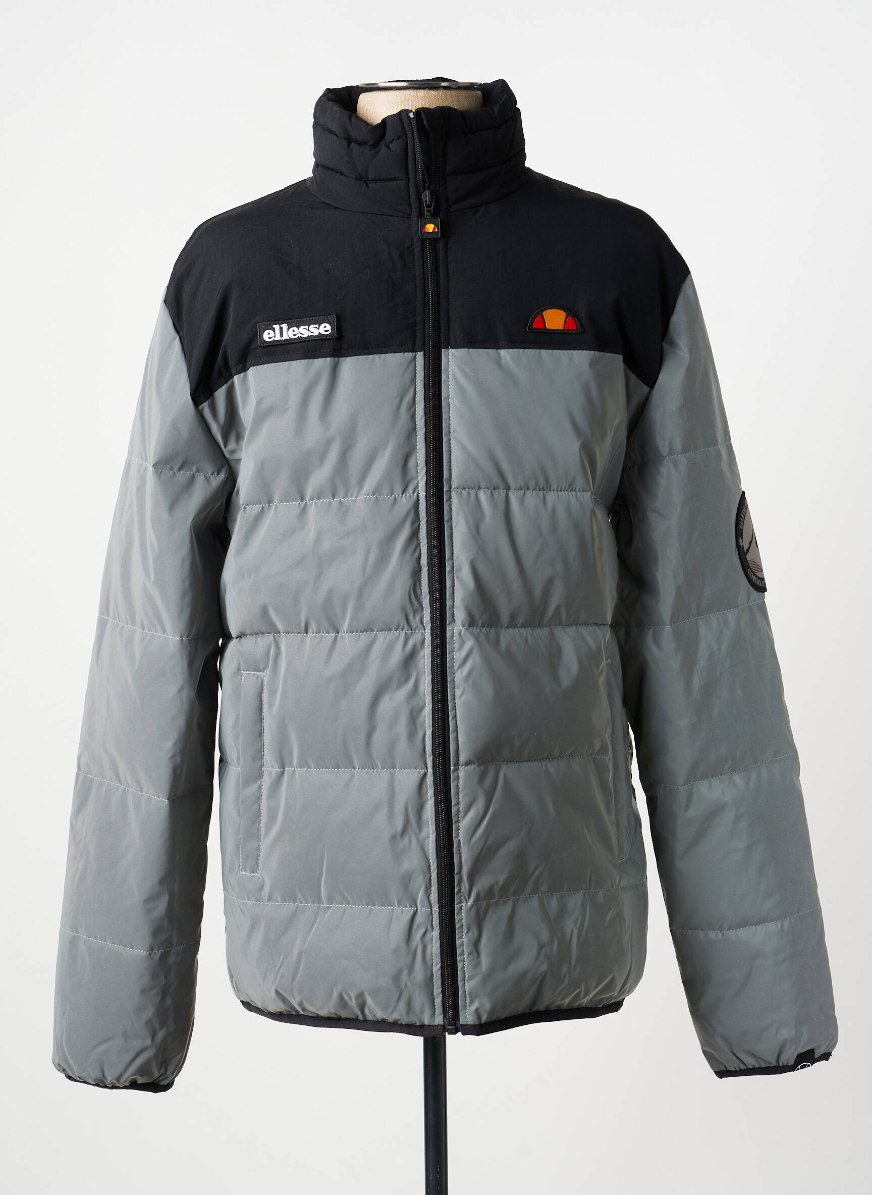 Doudoune manches longues sans capuche gris ELLESSE homme