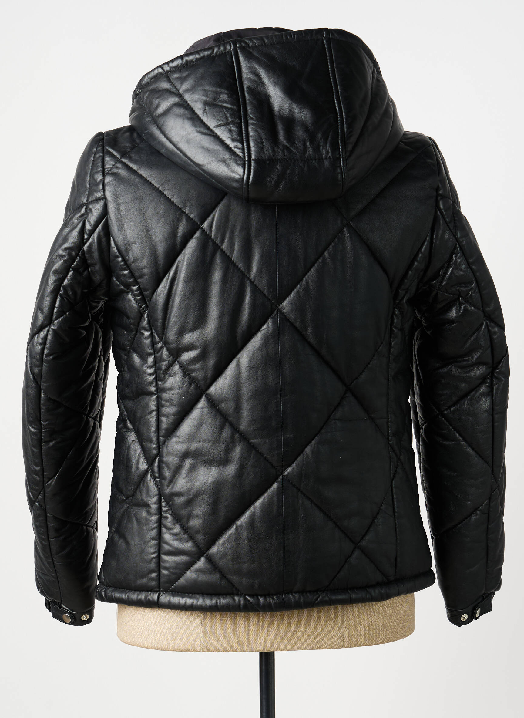 Doudoune poches a capuche noir OAKWOOD femme