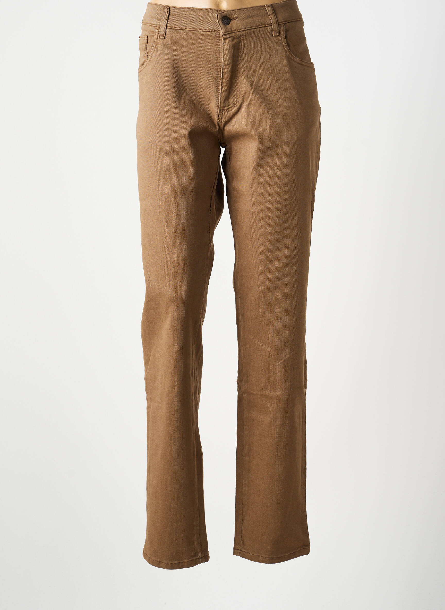 Jeans coupe slim stretch taille normale marron LCDN femme