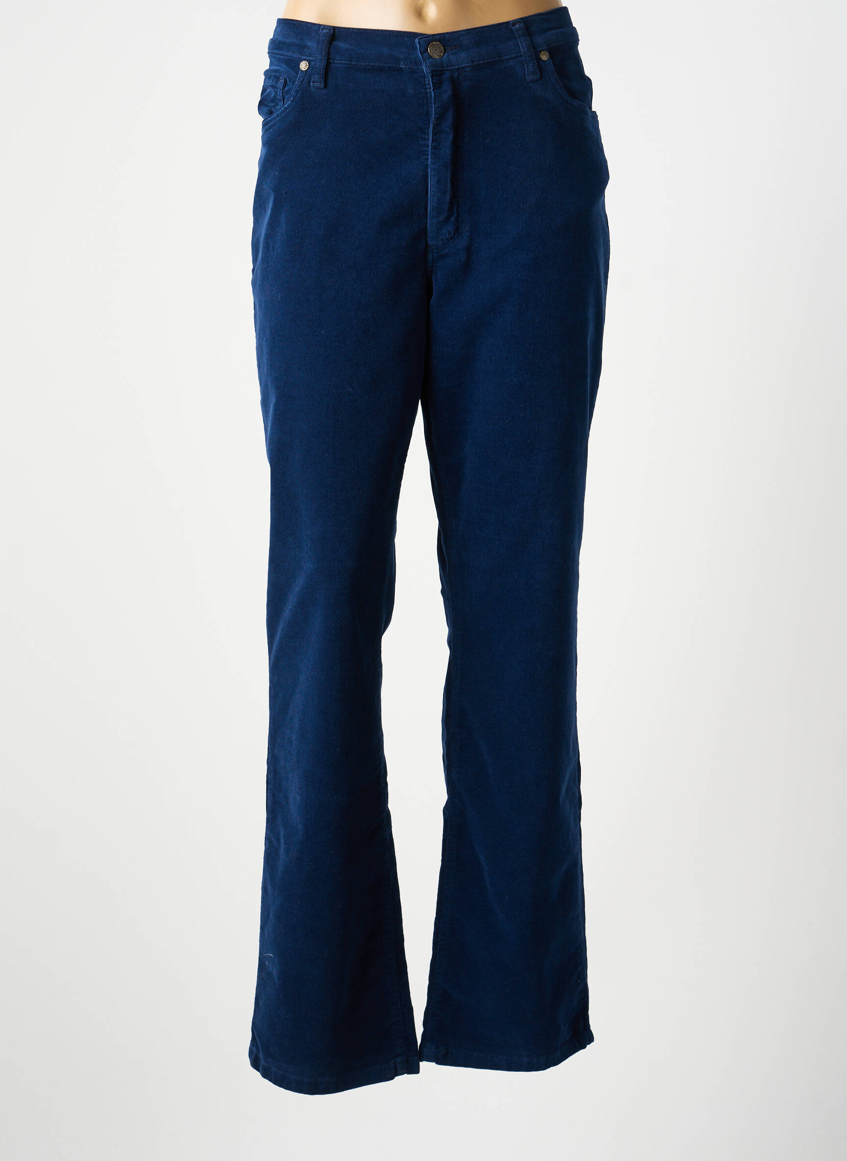 Pantalon slim stretch taille normale bleu LCDN femme