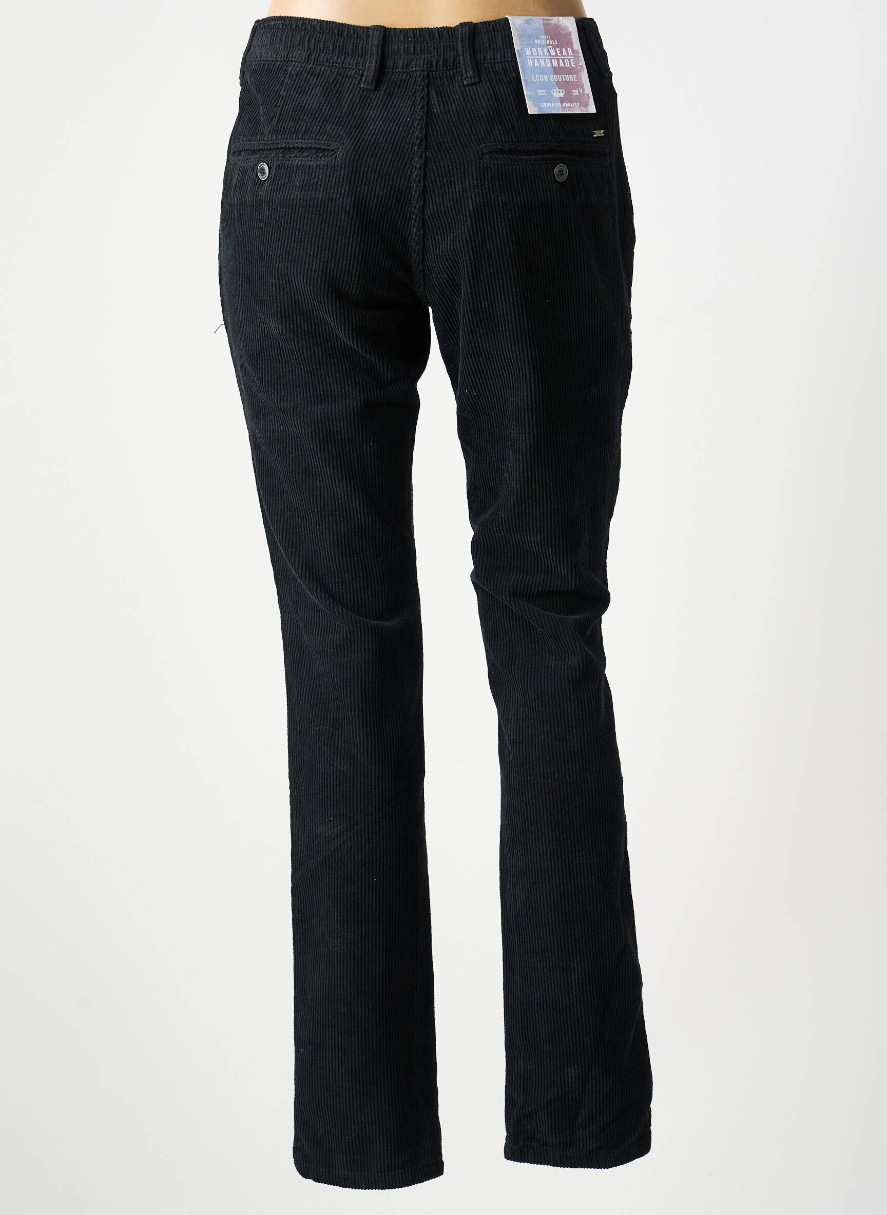 Pantalon chino stretch taille normale noir LCDN femme