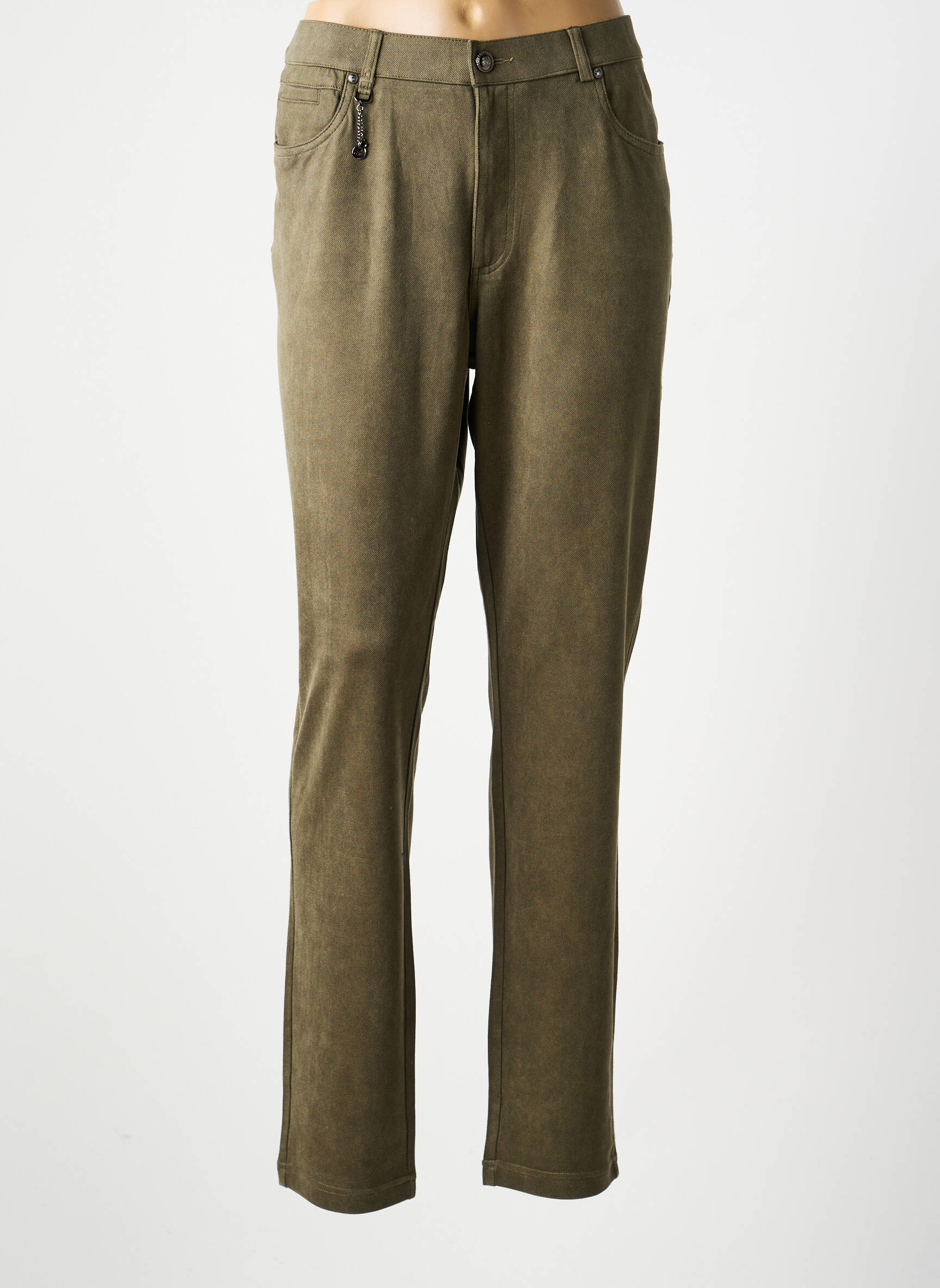 Pantalon slim stretch vert LCDN femme