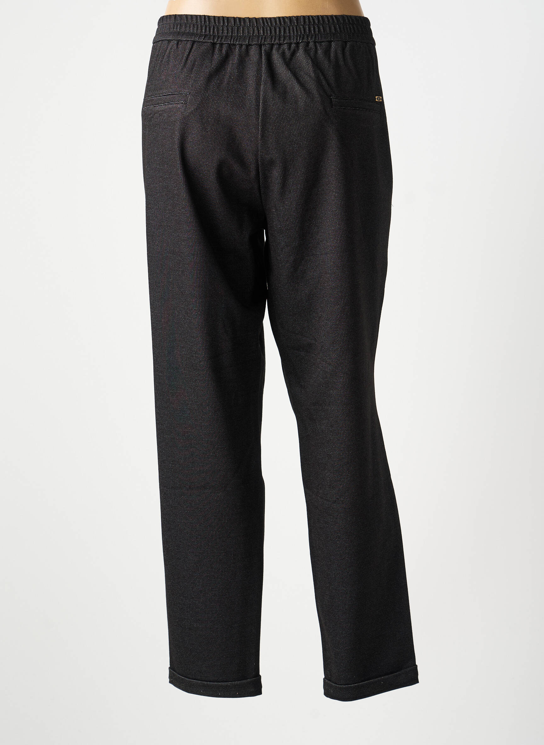 Pantalon slim stretch taille normale gris LDCN femme
