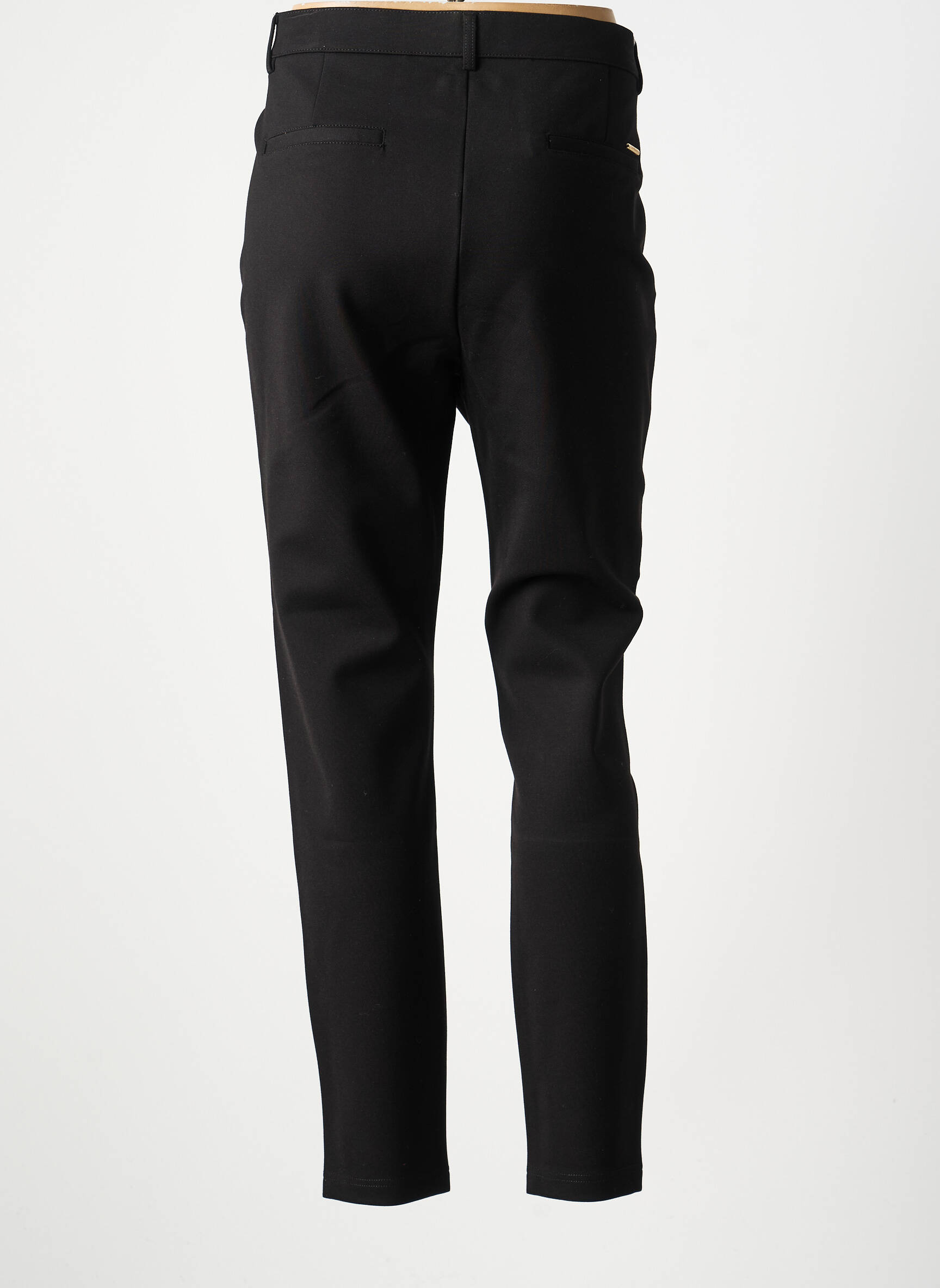 Pantalon chino stretch taille normale noir LCDN femme