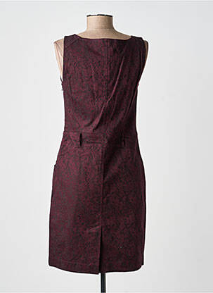 Robe mi-longue sans manche sans manche violet QUATTRO femme