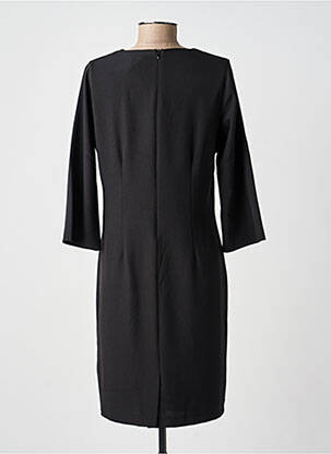 Robe mi-longue manches 3/4 manches 3/4 noir GUY DUBOUIS femme