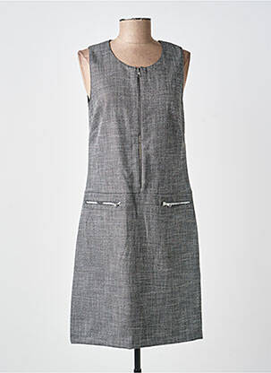 Robe mi-longue sans manche sans manche gris GUY DUBOUIS femme