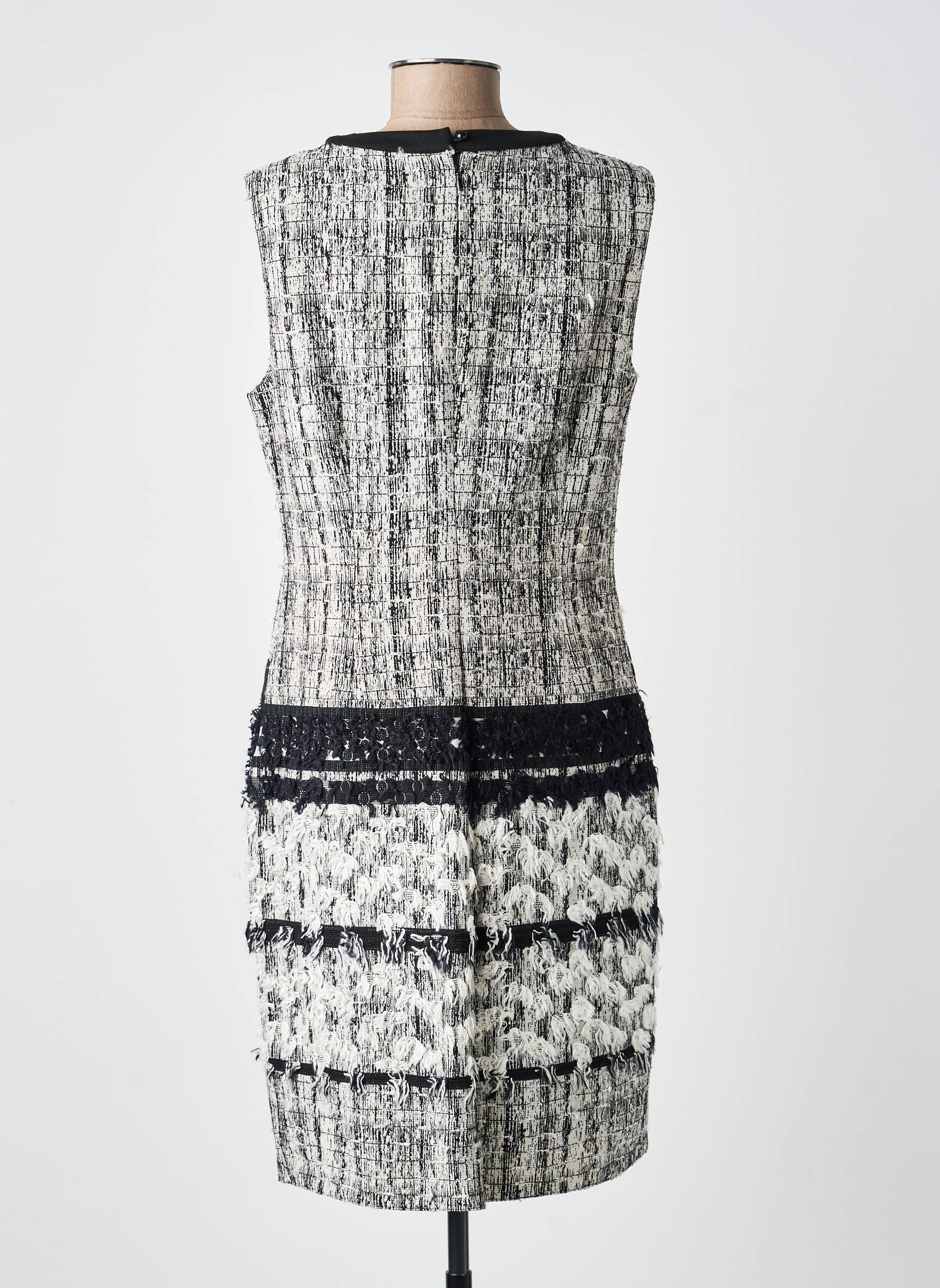Robe mi-longue sans manche sans manche noir MERI & ESCA femme