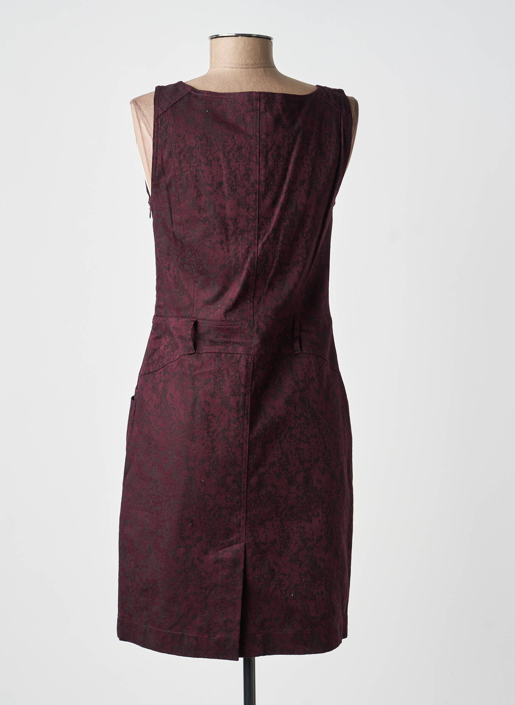 Robe mi-longue sans manche sans manche violet QUATTRO femme