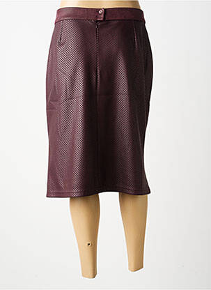 Jupe mi-longue taille haute violet FRANCE RIVOIRE femme