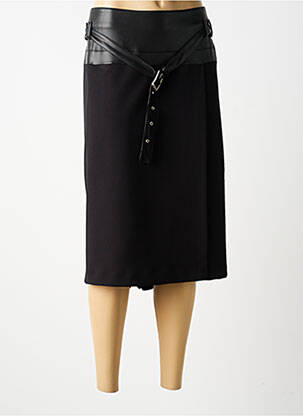 Jupe mi-longue coupe droite noir MERI & ESCA femme