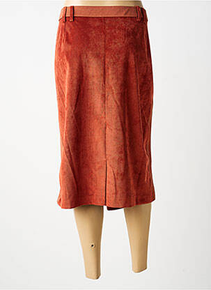 Jupe mi-longue taille normale orange MERI & ESCA femme