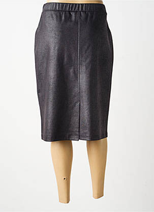 Jupe mi-longue taille normale noir GUY DUBOUIS femme