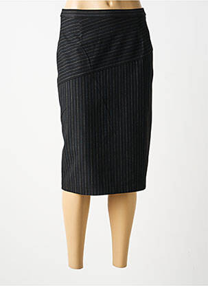 Jupe mi-longue taille normale noir GUY DUBOUIS femme