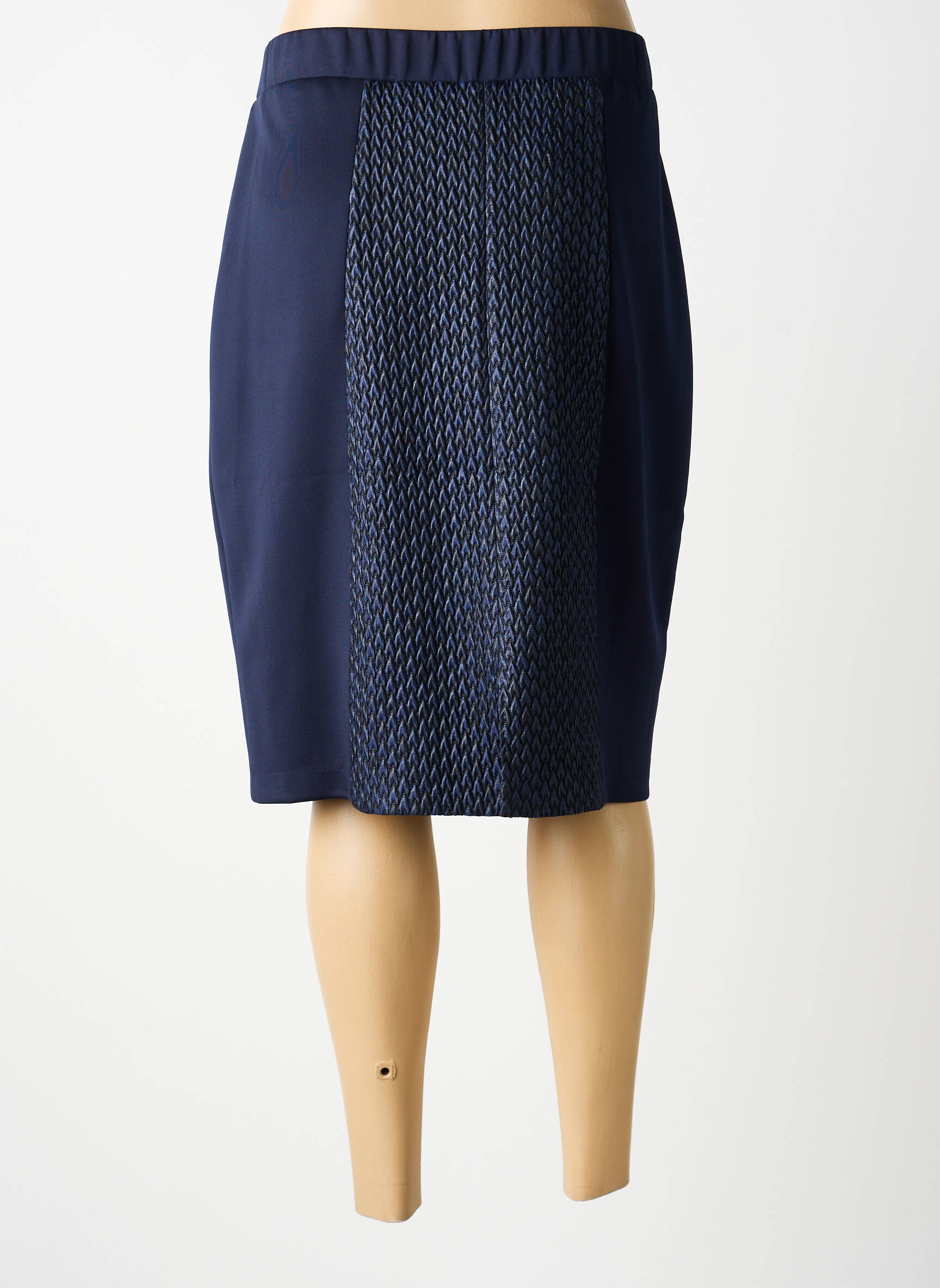 Jupe mi-longue taille haute bleu MERI & ESCA femme