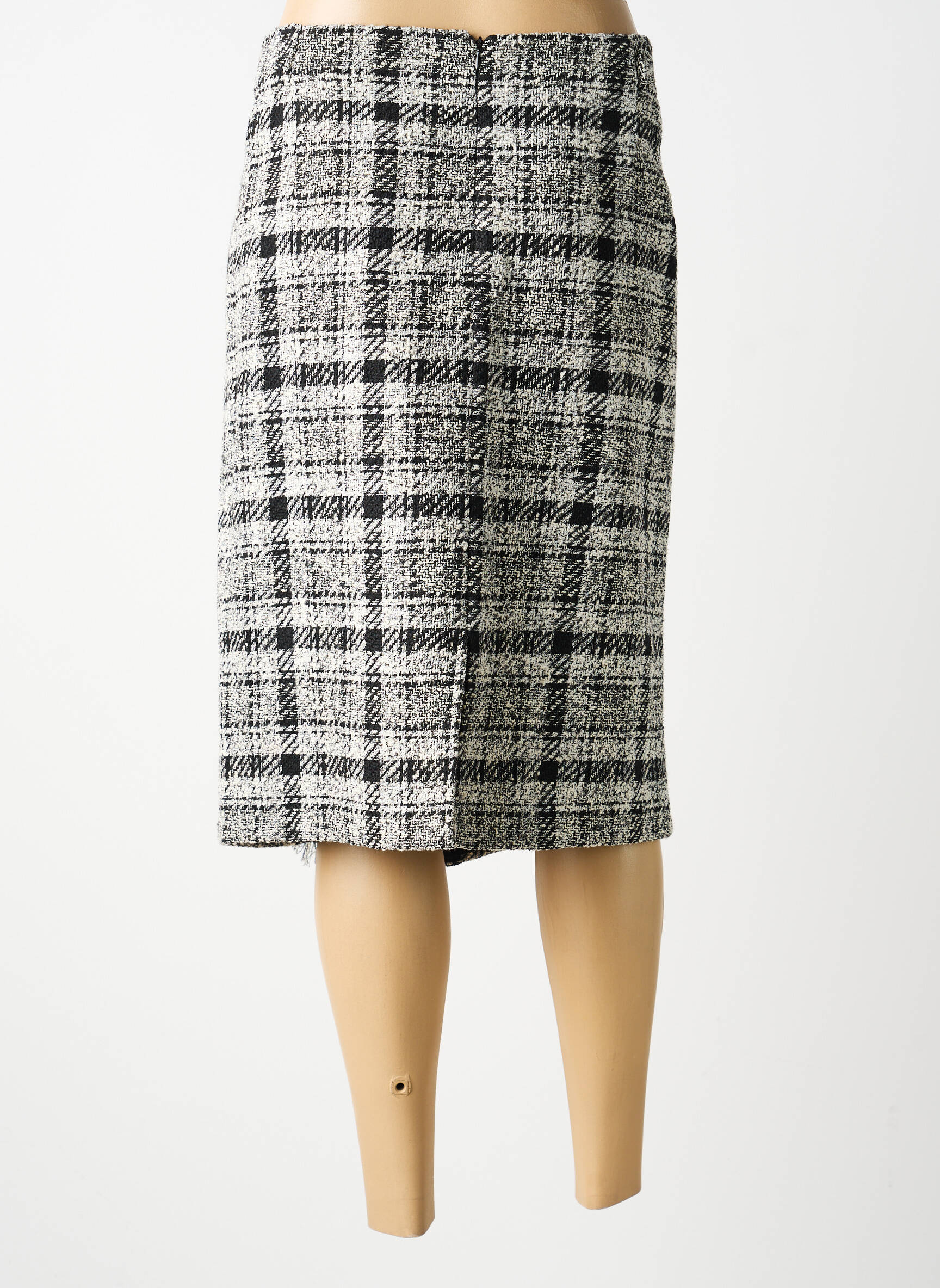 Jupe mi-longue doublure gris MERI & ESCA femme