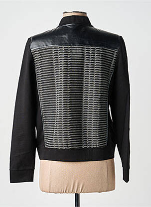 Veste casual col rond noir GUY DUBOUIS femme