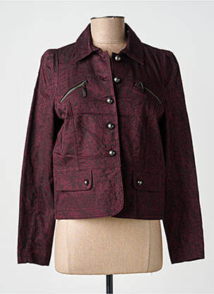 Veste casual coupe droite violet QUATTRO femme