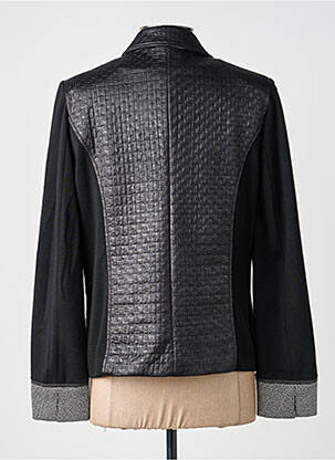 Veste casual col tailleur noir GUY DUBOUIS femme