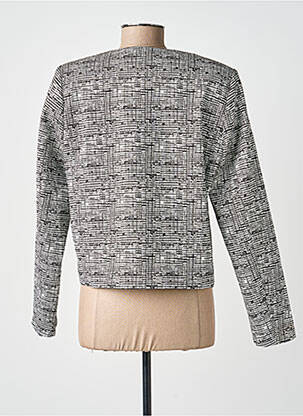 Veste casual col rond gris GUY DUBOUIS femme