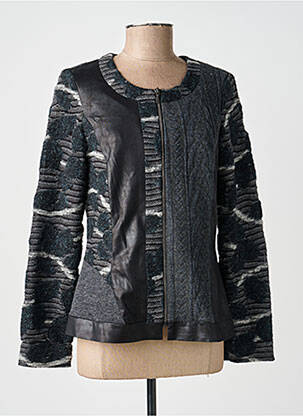 Veste casual col rond gris MERI & ESCA femme