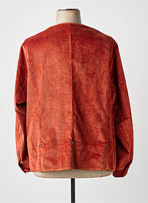 Veste casual col rond orange MERI & ESCA femme