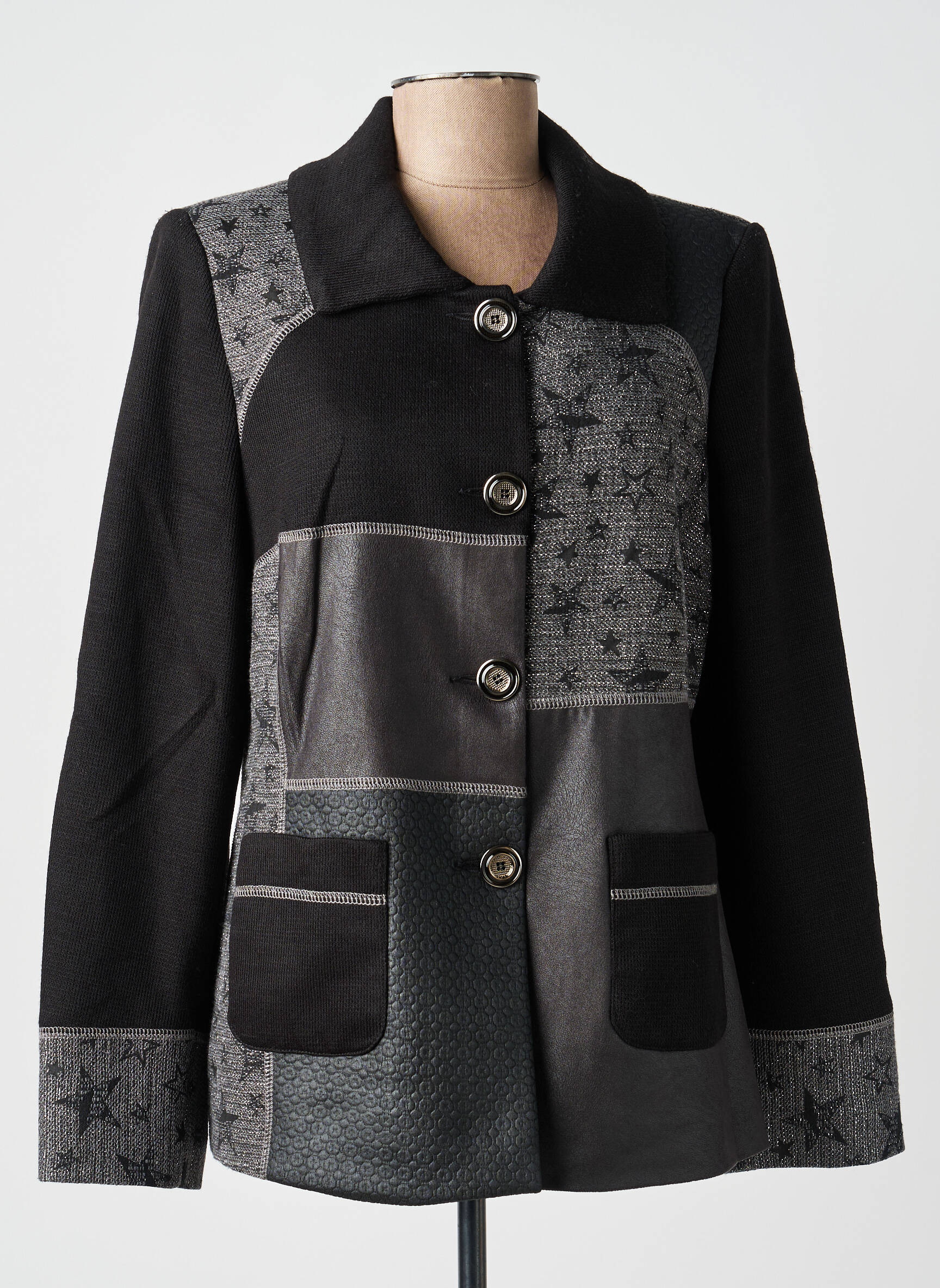 Veste casual poches noir MERI & ESCA femme