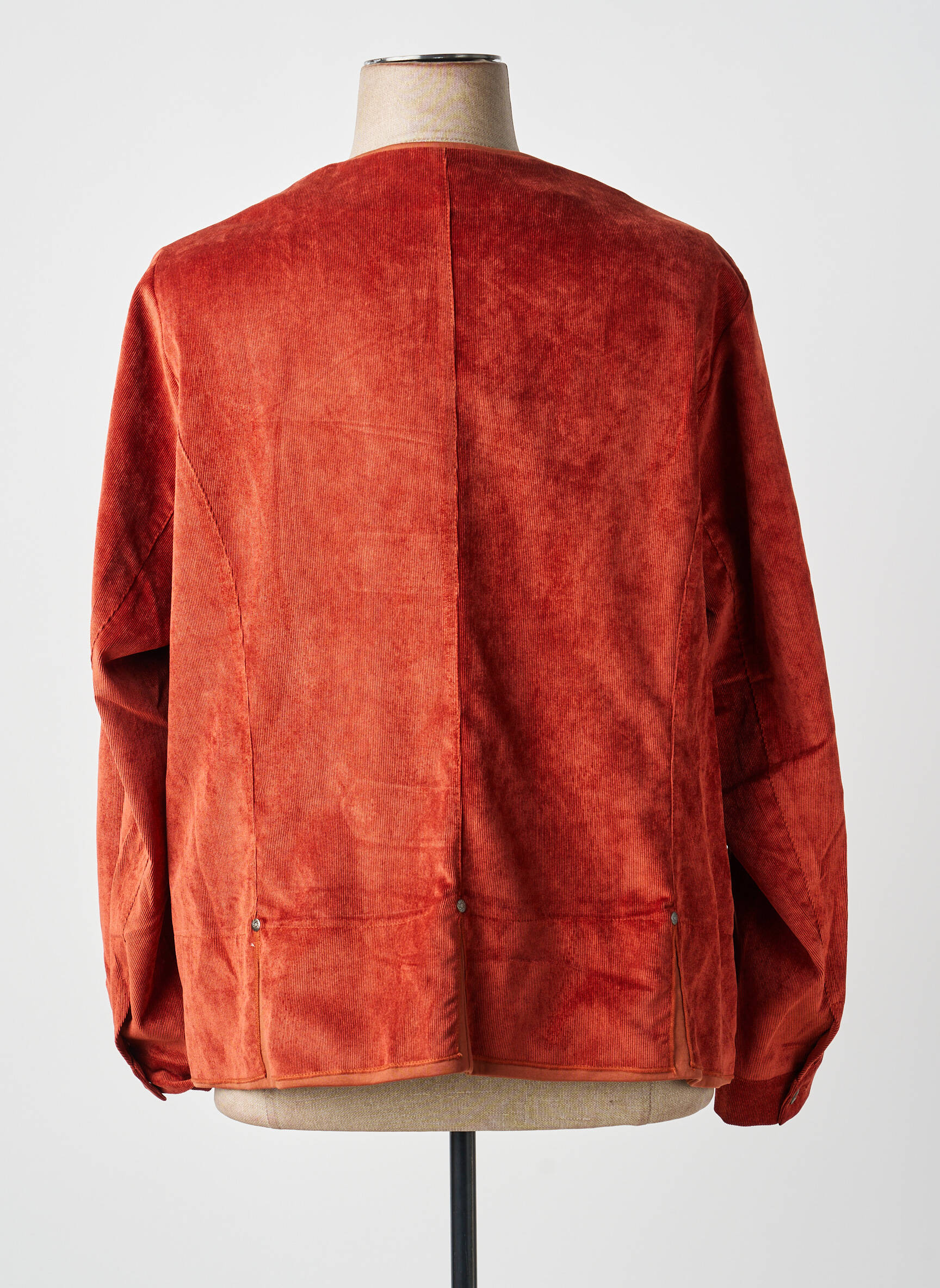 Veste casual col rond orange MERI & ESCA femme