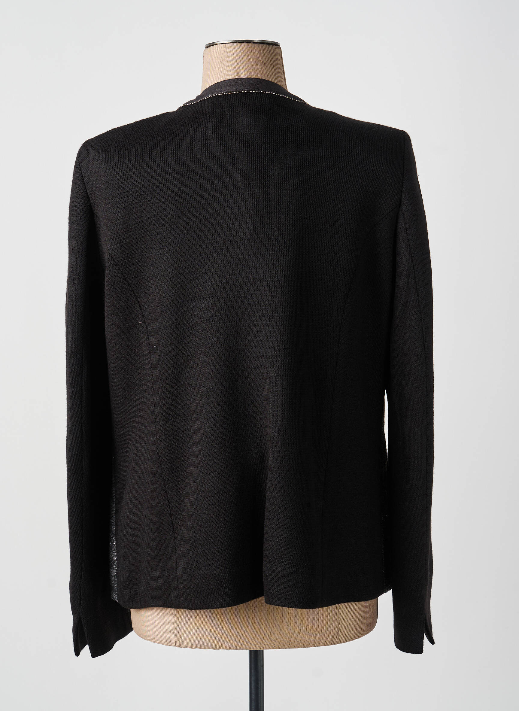 Veste casual col rond noir MERI & ESCA femme