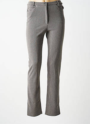 Pantalon slim stretch taille normale gris GUY DUBOUIS femme