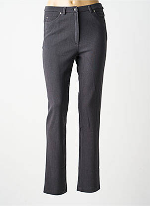 Pantalon slim stretch taille normale bleu GUY DUBOUIS femme