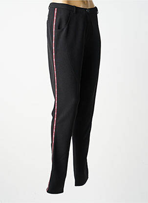 Pantalon slim stretch taille normale noir GUY DUBOUIS femme
