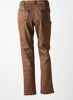 Pantalon slim stretch taille normale marron MERI & ESCA femme