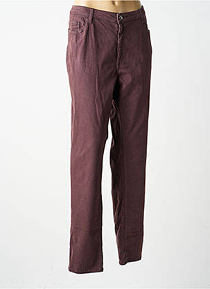Pantalon slim taille normale taille normale violet GUY DUBOUIS femme