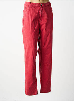 Pantalon slim taille normale taille normale rouge GUY DUBOUIS femme