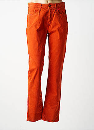 Pantalon slim taille normale taille normale orange GUY DUBOUIS femme