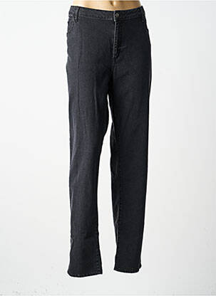 Jeans coupe slim tissage brut taille normale noir GUY DUBOUIS femme