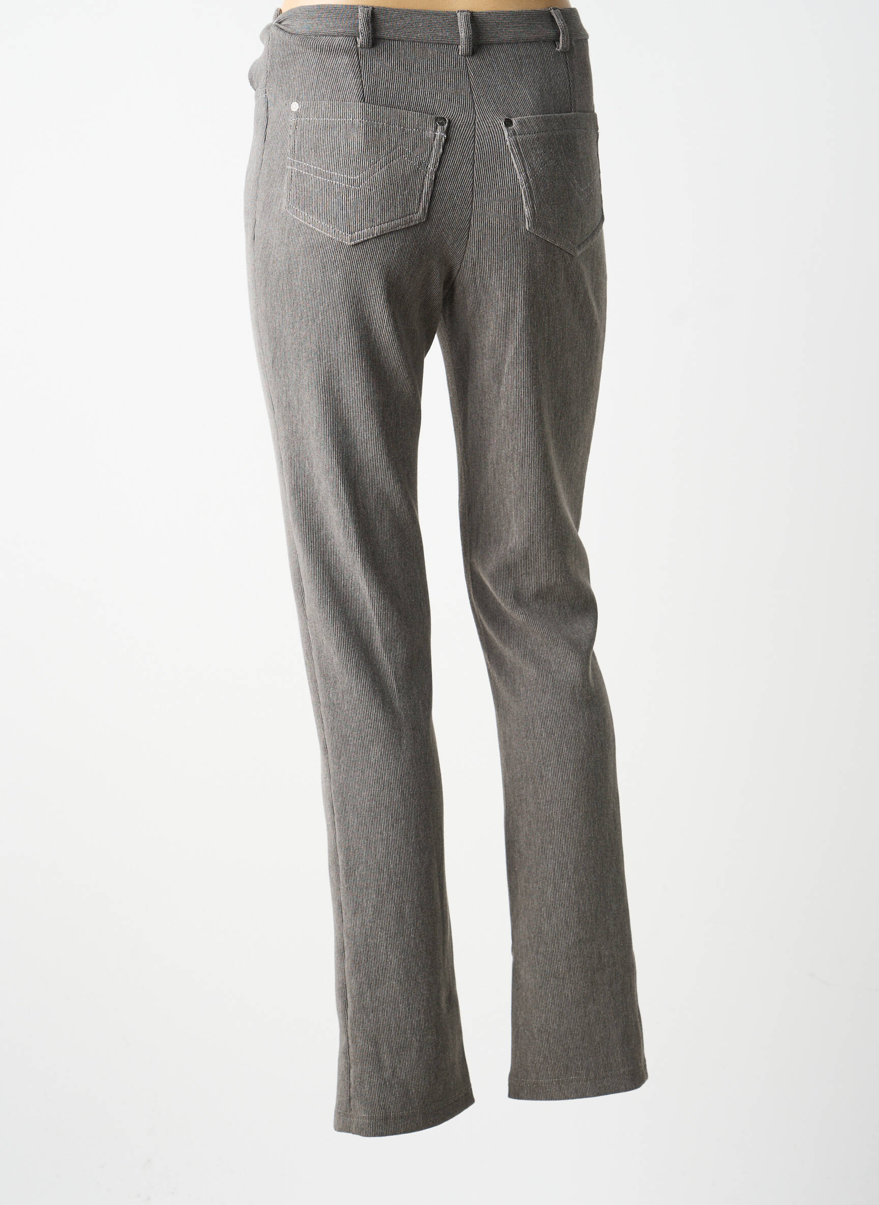 Pantalon slim stretch taille normale gris GUY DUBOUIS femme