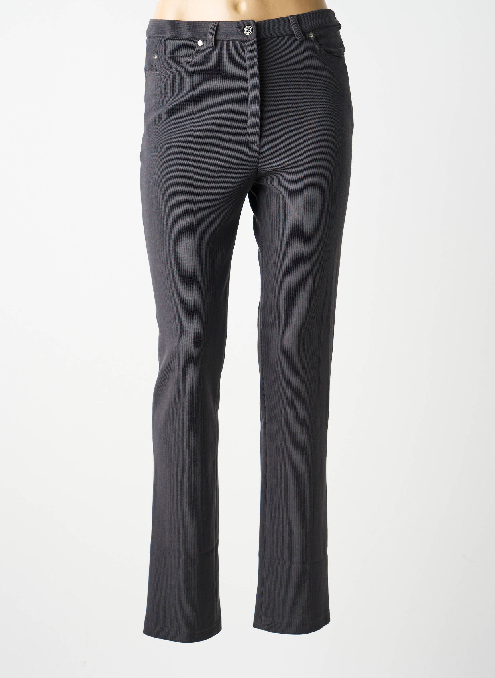 Pantalon slim stretch taille normale bleu GUY DUBOUIS femme