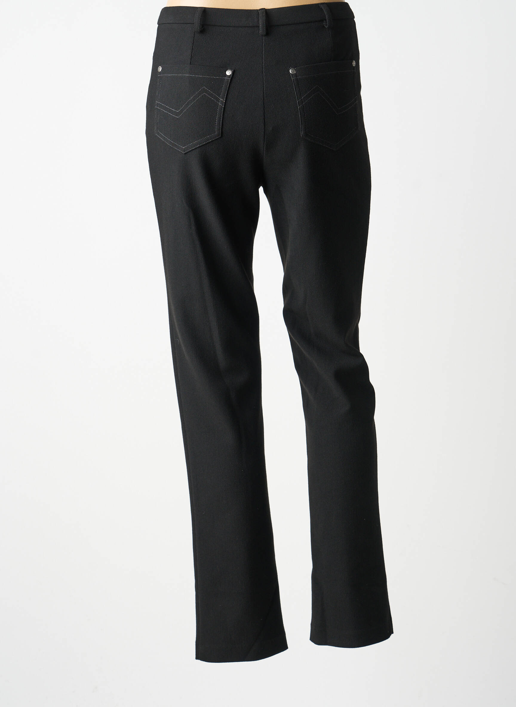 Pantalon slim stretch taille normale noir GUY DUBOUIS femme