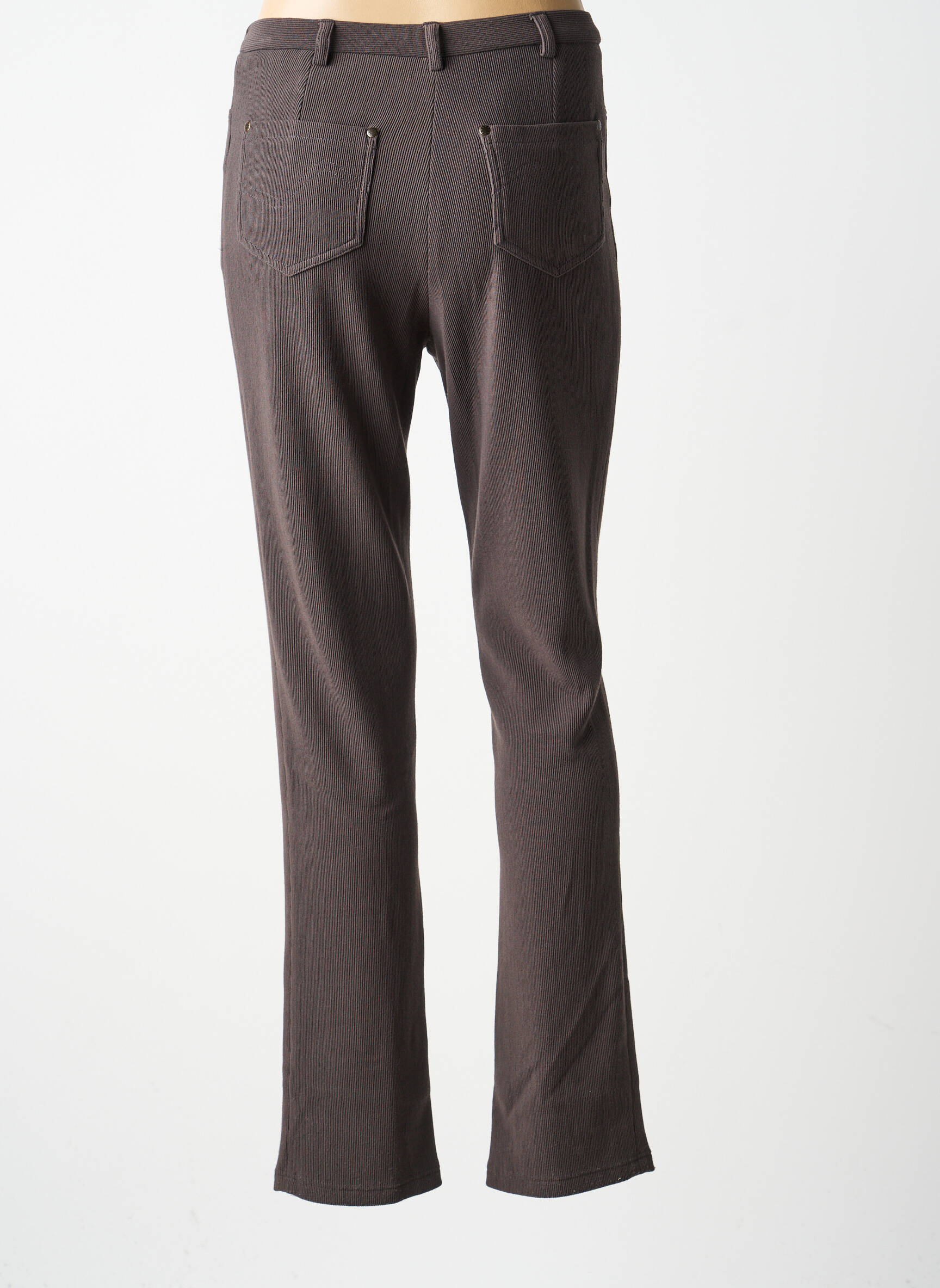 Pantalon slim stretch taille normale gris GUY DUBOUIS femme